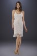 Lara Demi Beaded Short Fringe Hem Wedding Dress Lara 51040