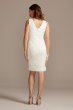 Scalloped Lace V-Neck Sheath Knee-Length Dress DB Studio 650736