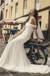 Swag Sleeve Layered Lace Petite Wedding Dress Melissa Sweet 7MS251196