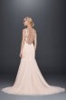 Petite Beaded Venice Scalloped Lace Wedding Dress Galina Signature 7SWG723