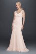 Petite Beaded Venice Scalloped Lace Wedding Dress Galina Signature 7SWG723