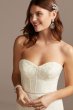 Allover Sequin Corset Petite Wedding Dress Galina Signature 7SWG854