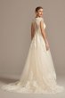 Scalloped Lace and Tulle Petite Wedding Dress David's Bridal Collection 7WG3850