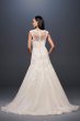 Tulle Cap Sleeve Petite Mermaid Wedding Dress David's Bridal Collection 7WG3911