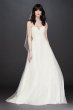 Gradient Glitter Tulle Petite Wedding Dress David's Bridal Collection 7WG3961