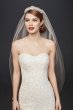 Petite Long Scroll Lace Trumpet Wedding Dress Oleg Cassini 7XTCWG769