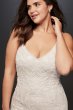 Allover Floral Beaded Plus Size Wedding Dress Melissa Sweet 8AP2E205469