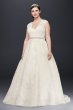 Oleg Cassini Plus Size Ball Gown Wedding Dress Oleg Cassini 8CWG748