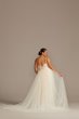 Lace Plus Size Wedding Dress with Tulle Overskirt Oleg Cassini 8CWG850