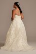 Applique Plus Size Wedding Dress with Button Back Oleg Cassini 8CWG876