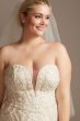 Scroll and Lace Mermaid Plus Size Wedding Dress Oleg Cassini 8CWG878