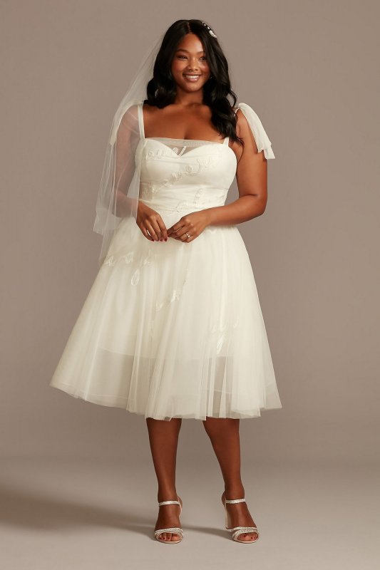 Love Note Short Tulle Plus Size Wedding Dress Melissa Sweet 8MS161233