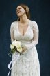 Melissa Sweet Linear Lace Plus Size Wedding Dress Melissa Sweet 8MS251173