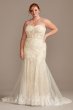 Embellished Lace Corset Plus Size Wedding Dress Melissa Sweet 8MS251207