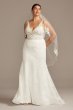 Floral Illusion V-Back Plus Size Wedding Dress Melissa Sweet 8MS251211