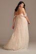 Removable Sleeves Plus Size Floral Wedding Dress Melissa Sweet 8MS251234