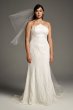 White by Vera Wang Plus Size Sheath Wedding Dress White by Vera Wang 8VW351346