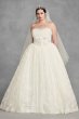 White by Vera Wang Corded Plus Size Wedding Dress White by Vera Wang 8VW351372