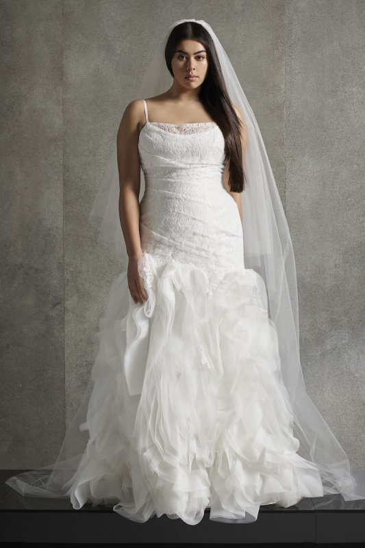 White by Vera Wang Flange Plus Size Wedding Dress White by Vera Wang 8VW351506