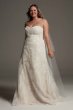 White by Vera Wang Plus Size Lace Overskirt Dress White by Vera Wang 8VW351590