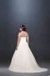 Soft Tulle Plus Size Wedding Dress with Leaf Lace David's Bridal Collection 9OP1338