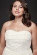 Strapless Floral Crochet Plus Size Wedding Dress Galina 9OP1360