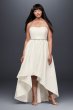 Mikado High-Low Plus Size Wedding Dress DB Studio 9SDWG0576