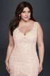 Beaded Trumpet Plus Size Wedding Dress Galina Signature 9SWG723