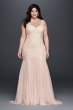 Beaded Trumpet Plus Size Wedding Dress Galina Signature 9SWG723