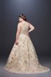 Allover Lace Applique Halter Plus Size Ball Gown Galina Signature 9SWG801