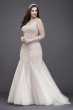 Beaded Tulle Trumpet Plus Size Wedding Dress Galina Signature 9SWG823