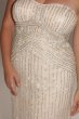 Deco Beaded Plus Size Lace Sheath Wedding Dress Galina Signature 9SWG829