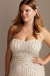 Deco Beaded Plus Size Lace Sheath Wedding Dress Galina Signature 9SWG829