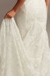 Beaded Brocade Embellished Plus Size Wedding Dress Galina Signature 9SWG835