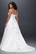 A-line Plus Size Wedding Dress with Lace Up Back David's Bridal Collection 9V9665