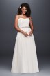 Dot Tulle Sweetheart Neck Plus Size Wedding Dress Galina 9WG3438