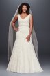 Jewel Scalloped Mermaid Plus Size Wedding Dress Jewel 9WG3757