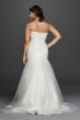 Strapless Mermaid Tulle Plus Size Wedding Dress David's Bridal Collection 9WG3791