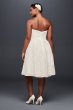 Strapless Lace Plus Size Short Wedding Dress Galina 9WG3826