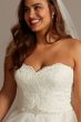 Lace and Organza Plus Size Ball Gown Wedding Dress David's Bridal Collection 9WG3830