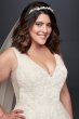 Mikado and Tulle Plus Size Ball Gown Wedding Dress David's Bridal Collection 9WG3877