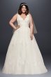 Mikado and Tulle Plus Size Ball Gown Wedding Dress David's Bridal Collection 9WG3877