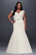 Scalloped Lace Trumpet Plus Size Wedding Dress David's Bridal Collection 9WG3898