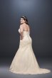 Beaded Lace Plus Size Mermaid Wedding Dress David's Bridal Collection 9WG3909