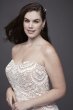 Scalloped Lace Split-Front Plus Size Wedding Dress Galina 9WG3948