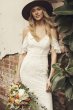 Ruffle Cold Shoulder Plus Size Wedding Dress Galina 9WG3954