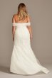 Tulle Floral Off-Shoulder Plus Size Wedding Dress David's Bridal Collection 9WG3978