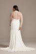 Illusion Sleeve High Neck Plus Size Wedding Dress David's Bridal Collection 9WG3991