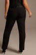 Satin Waistband Fitted Plus Size Suit Pants David's Bridal 9WG4001