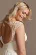 Beaded Cutout Back Chiffon Plus Size Wedding Dress David's Bridal 9WG4003